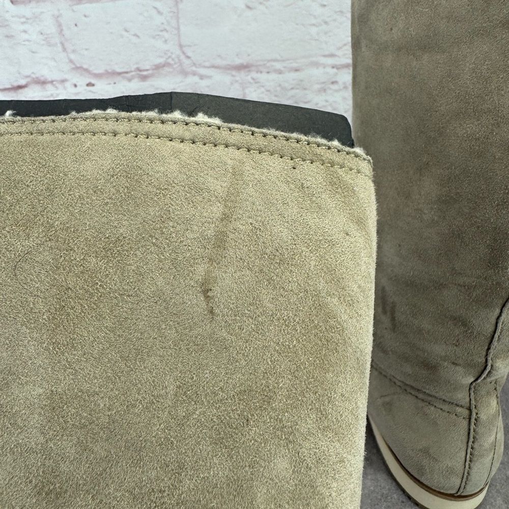 Prada Women's Calzature Donna Montone Fango Suede Sherpa Boots EU 39 / US 8.5 - Picture 6 of 9